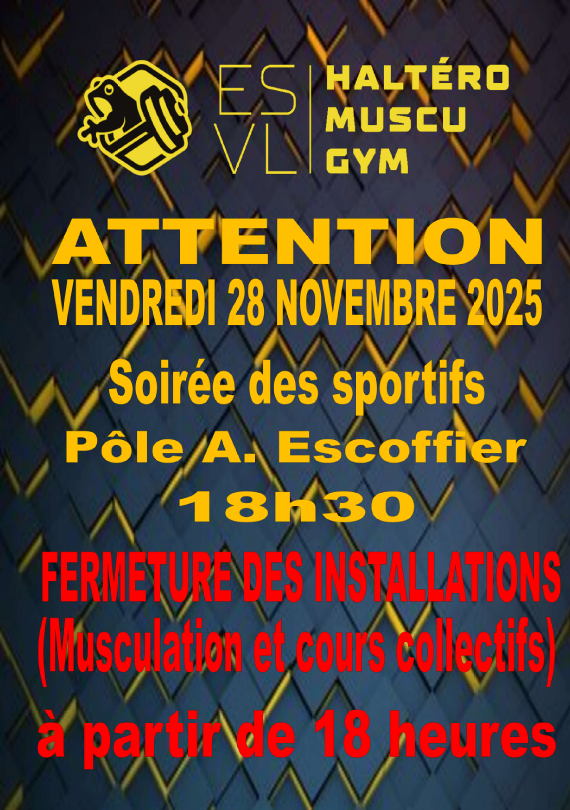 28 NOVEMBRE 2025 FERMETURE 18H